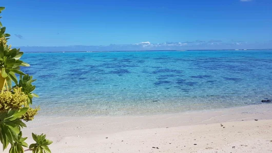 Plage de sable blanc© TAHITI HOMES Ltd