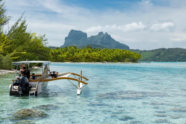 Excursion en bateau à Bora Bora © Grégoire Le Bacon