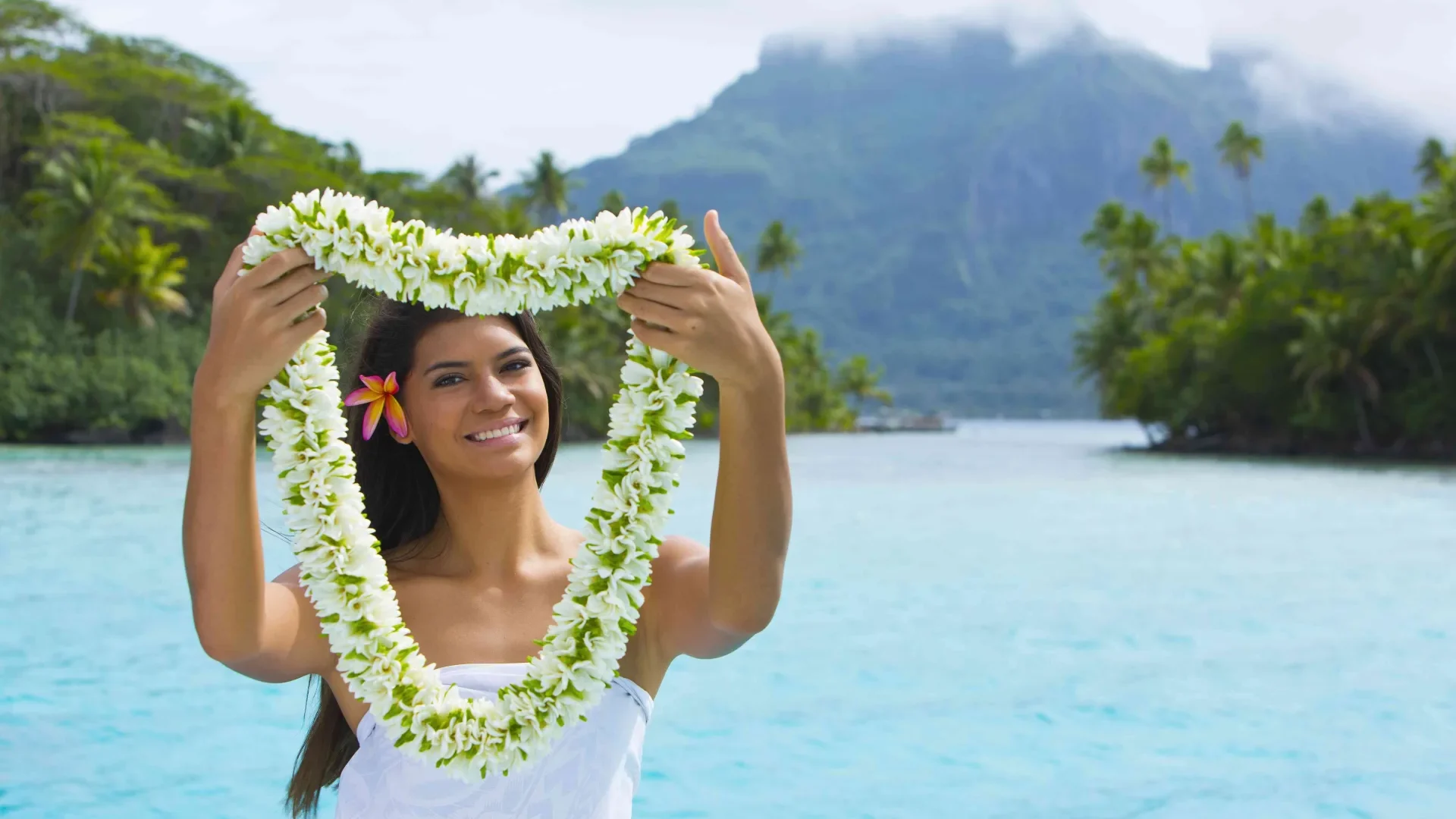 L'accueil polynésien dans un cadre paradisiaque c Tahiti Tourisme