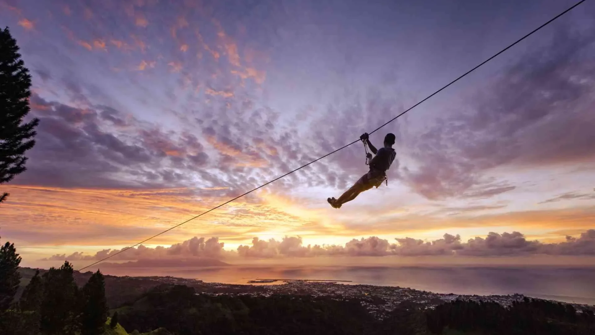 Accrobranche avec vue sur Papeete