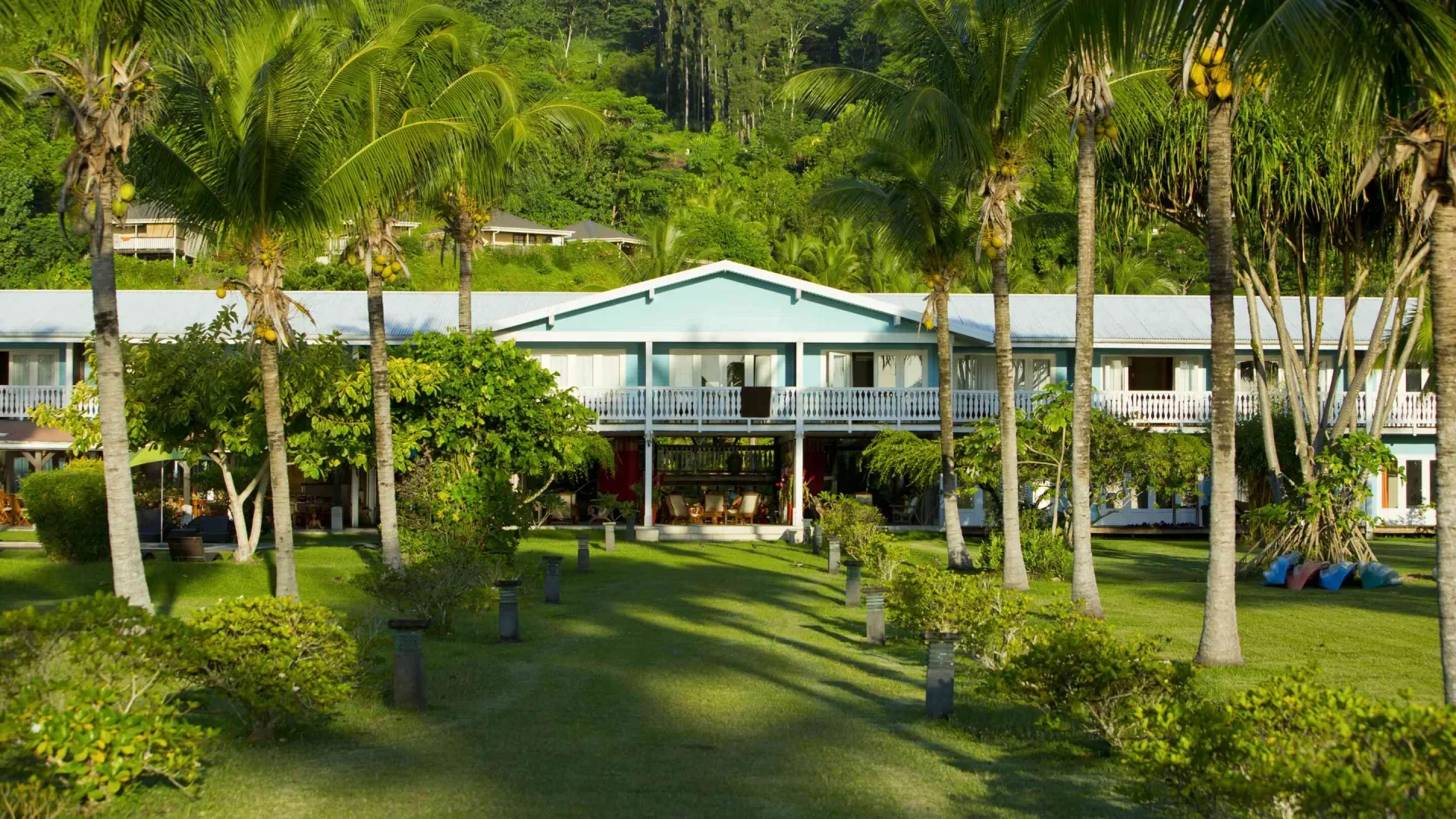 Les jardins du Raiatea Lodge © Tahiti Tourisme