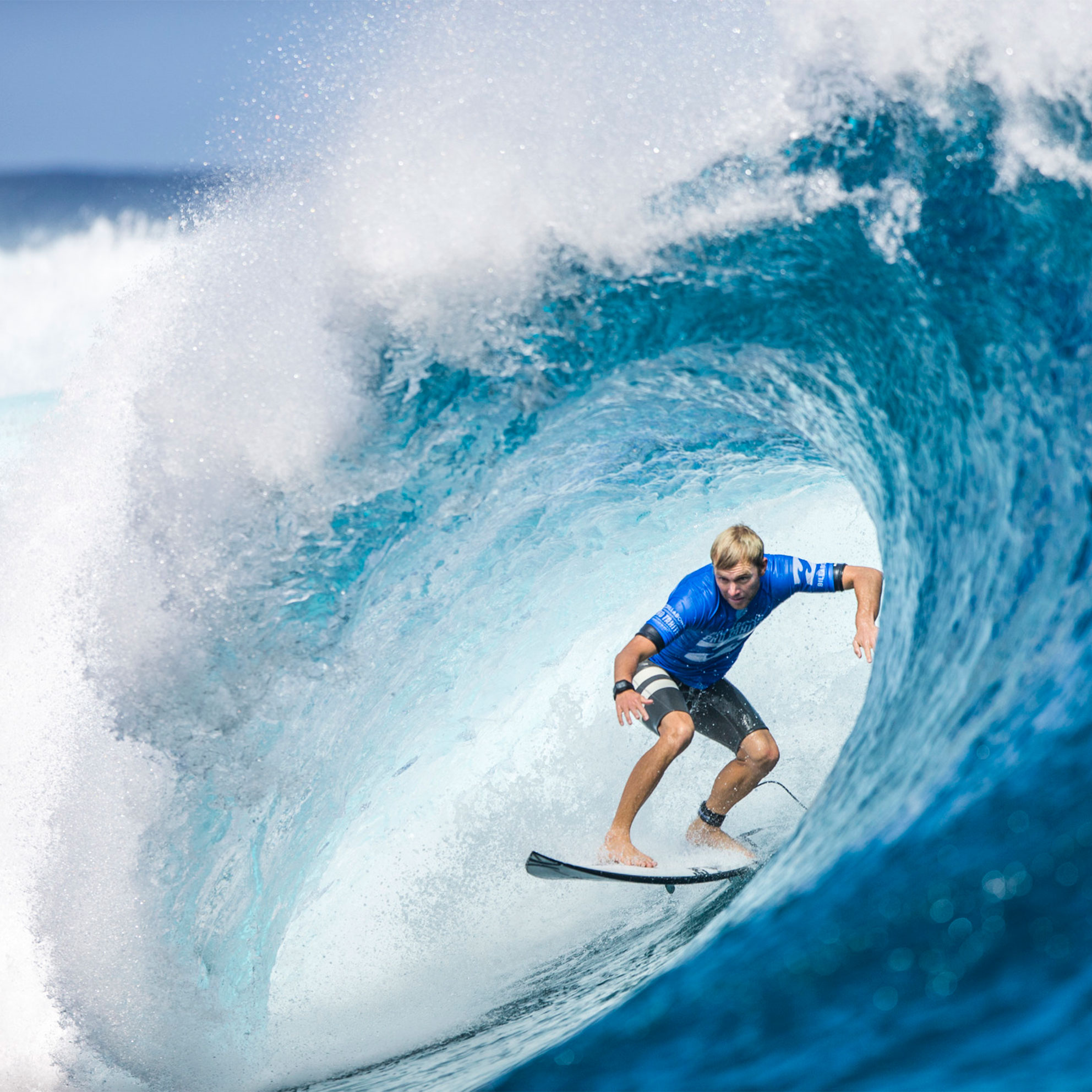 surfing in Tahiti